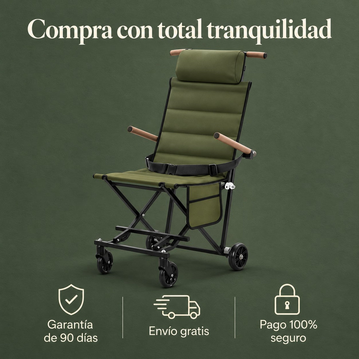 Garantía de 90 días, envío gratis y pago seguro